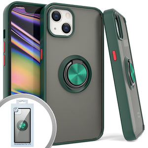 PKG iPhone 13 MINI 5.4 Magnet Ring Stand 3 Dr. Green