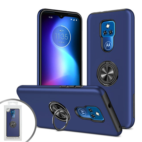 PKG Motorola Moto G Play 2021 Magnet Ring Stand 6 Navy Blue