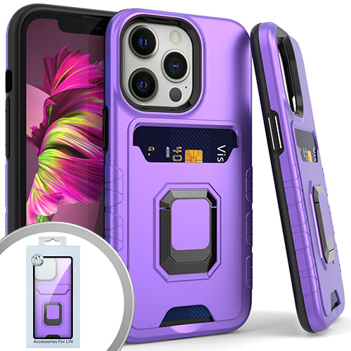 PKG iPhone 13 PRO 6.1 Magnet Ring Stand 7 Purple