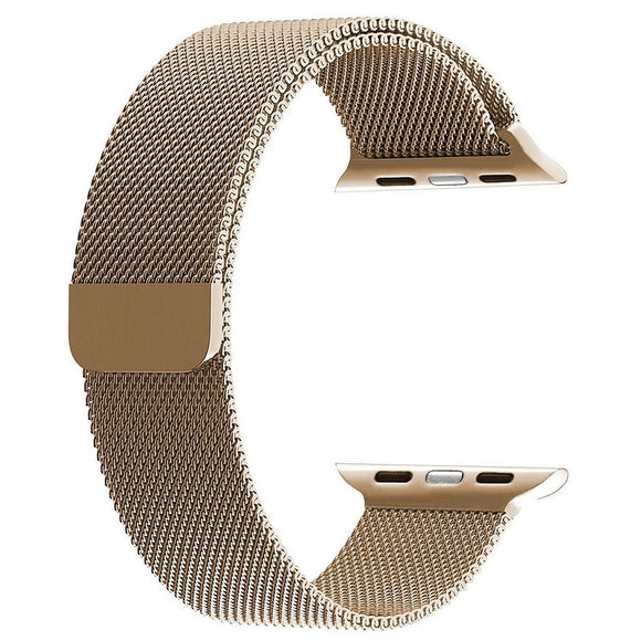 Milanese strap for Apple watch band 42mm/44mm iwatch 4 band Stainless Steel Bracelet Milanese loop Apple watch 3 2 1 - GOLD