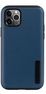 iPhone 14/13  Matte Hybrid case- Navy Blue