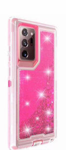 Phone Case Glitter Note 20 Ultra- Hot Pink