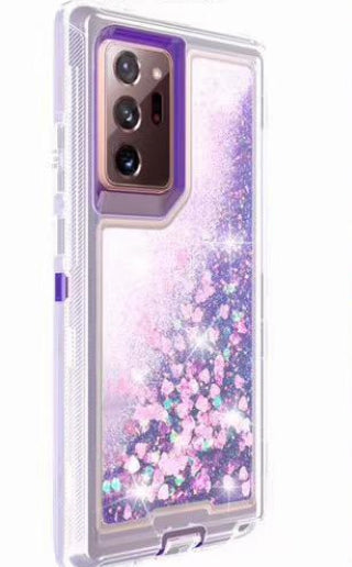 Phone Case Glitter Note 20 Ultra- Purple