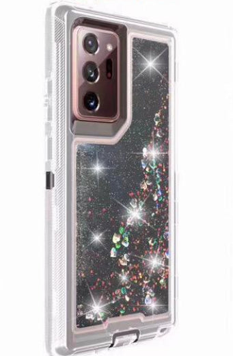 Phone Case Glitter Note 20 Ultra- Black