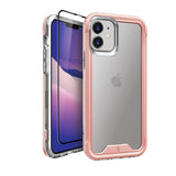 ZIZO ION SERIES IPHONE 12 / IPHONE 12 PRO CASE WITH TEMPERED GLASS - ROSE GOLD & CLEAR