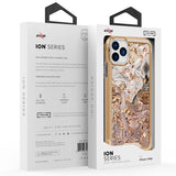 ZIZO ION iPhone 11 Pro (2019) Case - Triple Layered Hybrid Case with Tempered Glass Screen Protector - Gold Swirl
