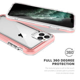 ZIZO ION IPHONE 11 PRO MAX (2019) CASE - TRIPLE LAYERED HYBRID CASE WITH TEMPERED GLASS SCREEN PROTECTOR- ROSE GOLD