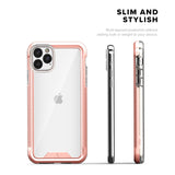 ZIZO ION IPHONE 11 PRO MAX (2019) CASE - TRIPLE LAYERED HYBRID CASE WITH TEMPERED GLASS SCREEN PROTECTOR- ROSE GOLD