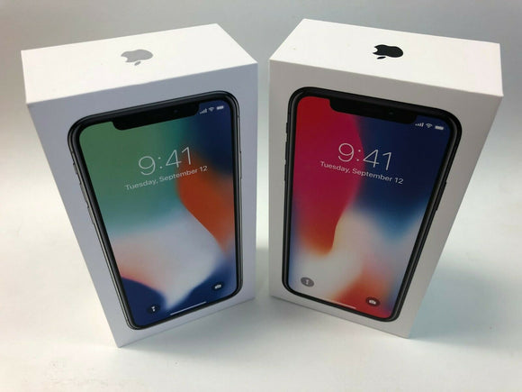 Apple iPhone X 64GB Space Gray ORIGINAL EMPTY BOX ONLY - ACCESSORIES INCLUDED