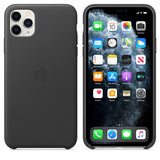 iPhone 11 Pro Max Leather Case - Black
