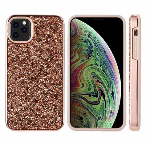 Sparkly Diamond case For 13 Pro Max - Rose gold