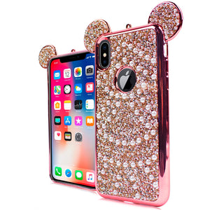 iPhone X /XS 5.8 Teddy Pearl Case Rose Gold