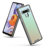 LG STYLO 6 High quality TPU Bumper and Clarity PC Case In Black