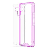 LG STYLO 6 High quality TPU Bumper and Clarity PC Case In PURPLE