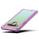 LG STYLO 6 High quality TPU Bumper and Clarity PC Case In PURPLE