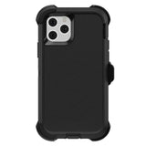 iPhone 11 Hybrid Shockproof Defender Case Cover + Belt Clip--Black