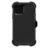 iPhone 11 PRO Hybrid Shockproof Defender Case Cover + Belt Clip-- Black