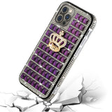 For Apple iPhone 11 Pro MAX (XI6.5) Trendy Fashion Design Hybrid Case Cover - Crown on Purple
