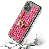 For Apple iPhone 11 Pro MAX (XI6.5) Trendy Fashion Design Hybrid Case Cover - Butterfly Floral on Pink