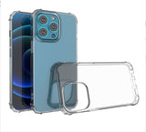 For iPhone 13 Pro Max Shockproof Transparent Thick TPU Case Cover - Clear