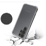 For Samsung S23 Ultra Shockproof Transparent Thick TPU Case Cover - Clear