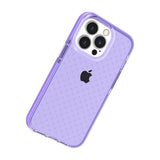 For Apple iPhone 14 6.1" CROSS Design Ultra Thick 3.0mm Transparent ShockProof Hybrid Case Cover - Purple