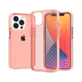 For Apple iPhone 14 6.1" CROSS Design Ultra Thick 3.0mm Transparent ShockProof Hybrid Case Cover - Red