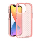 For Apple iPhone 14 6.1" CROSS Design Ultra Thick 3.0mm Transparent ShockProof Hybrid Case Cover - Red