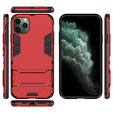 For Apple iPhone 11 Pro MAX (XI6.5) Dynamite Shockproof Kickstand Hybrid - Red/Black