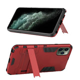 For Apple iPhone 11 Pro MAX (XI6.5) Dynamite Shockproof Kickstand Hybrid - Red/Black