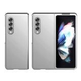 For Samsung Galaxy Z Fold3 5G Flip Snap On Premium Matte Finish Case Cover - Silver