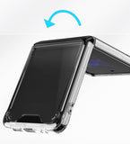 For Samsung Galaxy Z Flip 4 Flip Transparent Hybrid Shockproof Case Cover - Clear