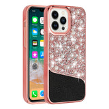 For Apple iPhone 11 (XI6.1) Pearl Diamond Glitter Hybrid Case Cover - Pink