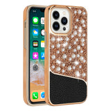 For Apple iPhone 11 (XI6.1) Pearl Diamond Glitter Hybrid Case Cover - Rose Gold