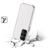 For Samsung S23 Sturdy Ultra Thick 3mm Transparent Hybrid Case Cover - Clear