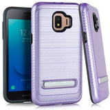 Samsung J2 CORE Metal Stand Brushed Case
