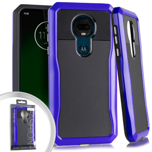 PKG Motorola Moto G7 Power Stryker Case Blue