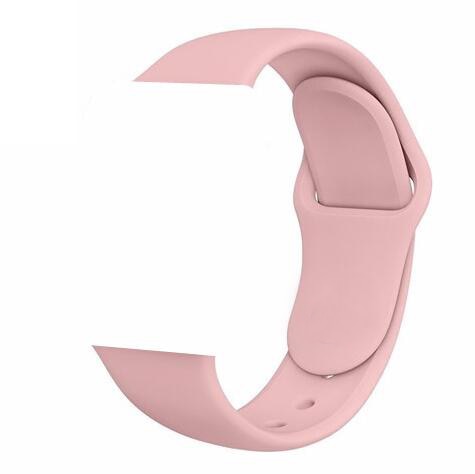 Apple Watch Silicone band 44mm/42mm series- Pink Sand
