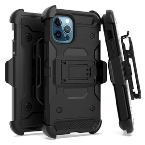 iPhone 12/ 12 PRO 6.1 Heavy Duty Tactical Combo Black