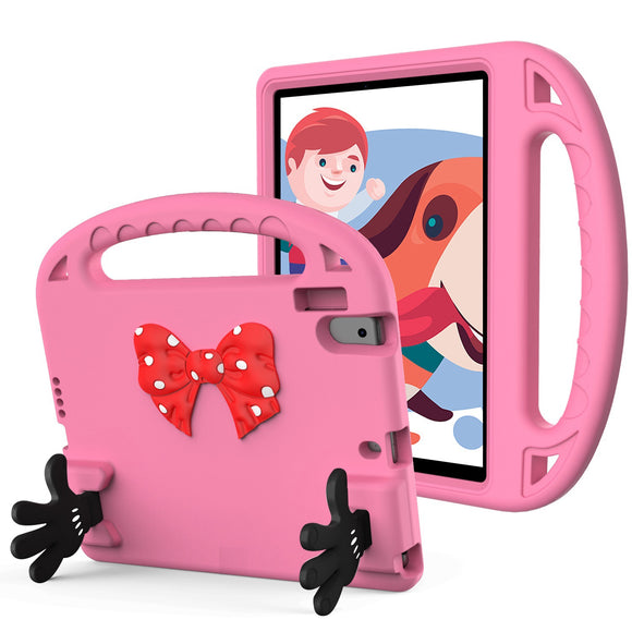 For Apple New iPad 9.7 inch Bow Hands Kickstand Tablet Case Cover - Pink