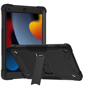 For Apple iPad 10th Gen 2022 Tough Tablet Strong Kickstand Hybrid Case Cover - Black