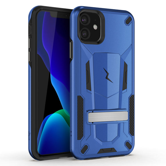 ZIZO TRANSFORM SERIES IPHONE 11 (2019) CASE - BUILT-IN KICKSTAND AND UV COATED PC/TPU LAYERS-Blue/Black