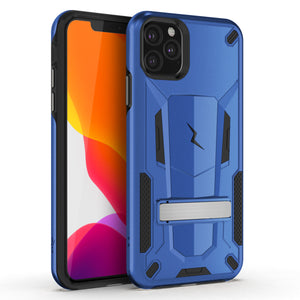 ZIZO TRANSFORM IPHONE 11 PRO MAX (2019) CASE - BUILT-IN KICKSTAND AND UV COATED PC/TPU LAYERS-Blue/Black