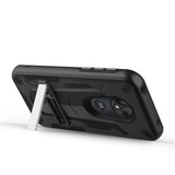 ZIZO TRANSFORM MOTO G7 PLAY CASE - BUILT-IN KICKSTAND AND UV COATED PC/TPU LAYERS-Black