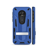 ZIZO TRANSFORM MOTO G7 PLAY CASE - BUILT-IN KICKSTAND AND UV COATED PC/TPU LAYERS-Blue
