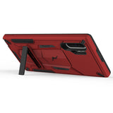 ZIZO TRANSFORM SAMSUNG GALAXY NOTE 10+ CASE - BUILT-IN KICKSTAND AND UV COATED PC/TPU LAYERS - RED & BLACK