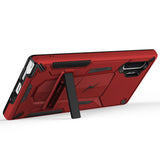 ZIZO TRANSFORM SAMSUNG GALAXY NOTE 10+ CASE - BUILT-IN KICKSTAND AND UV COATED PC/TPU LAYERS - RED & BLACK