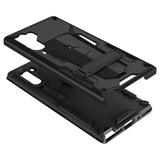 ZIZO TRANSFORM SAMSUNG GALAXY NOTE 10 CASE - BUILT-IN KICKSTAND AND UV COATED PC/TPU LAYERS - BLACK and BLACK