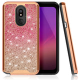 FOR LG STYLO 5 - ZIZO WANDERLUST SERIES CASE DUAL LAYERED WITH GLITTER DESIGN