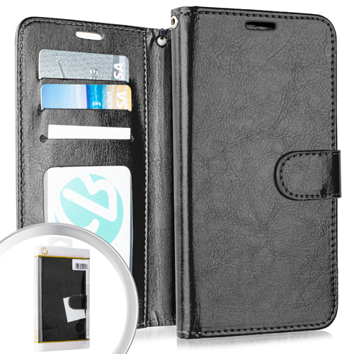 PKG Motorola Moto G7 Play REVVLRY Wallet Pouch 3 Black